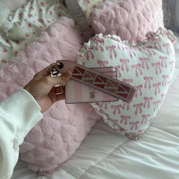 Victoria's Secret Accessories - VS PINK bling wallet keychain